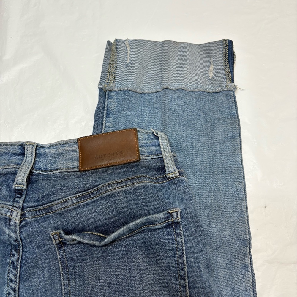 Artemis Vintage Light Wash High Rise Cuffed Boyfriend Jeans Women’s 9/28 - Picture 12 of 12